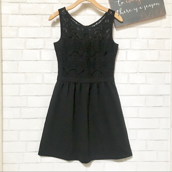 Lilly Pulitzer Rehea Dress Lace Overlay Bodice - Picture 2 of 8